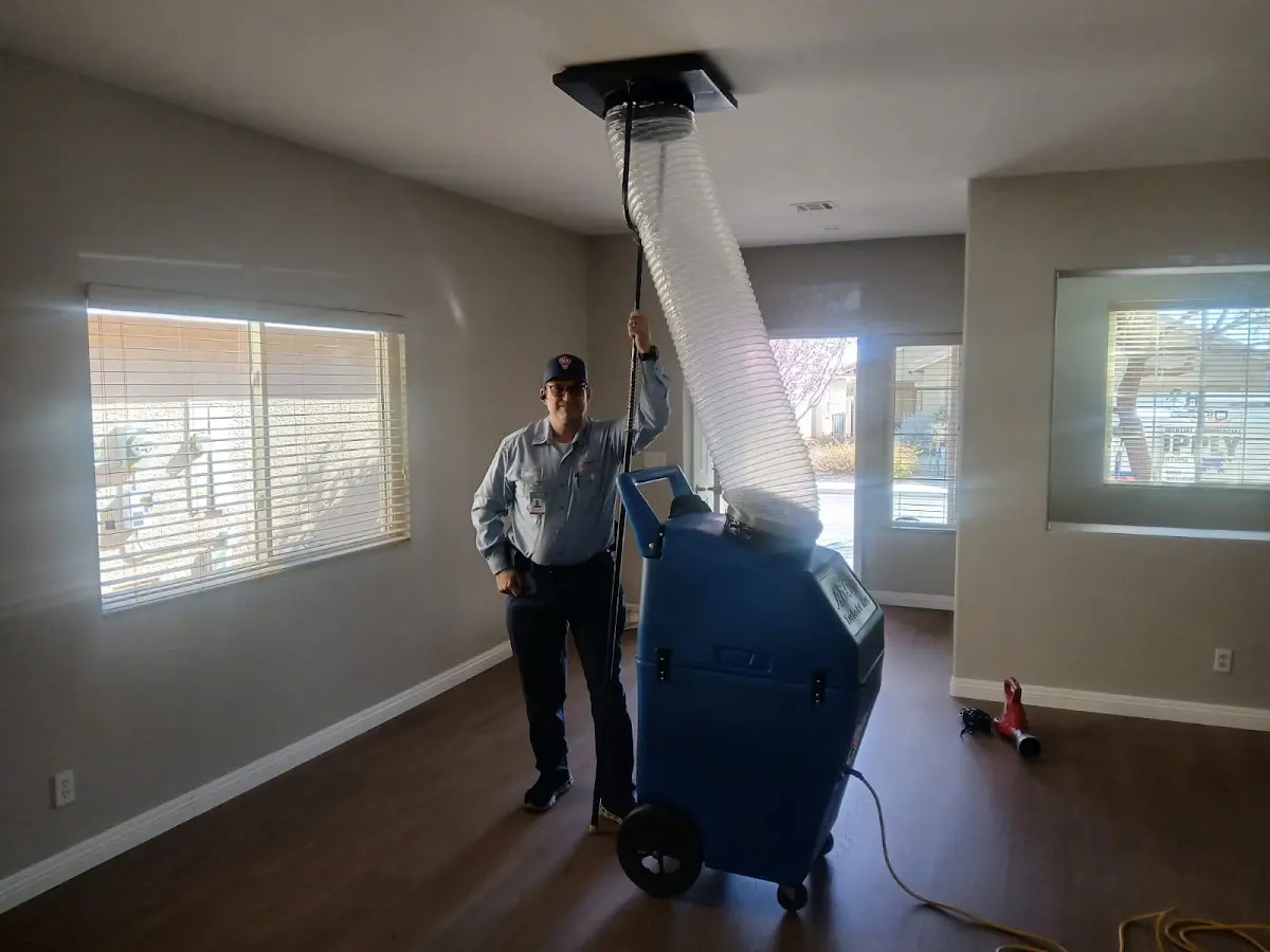 Professional Dryer Vent Cleaning work inside a Goddard home